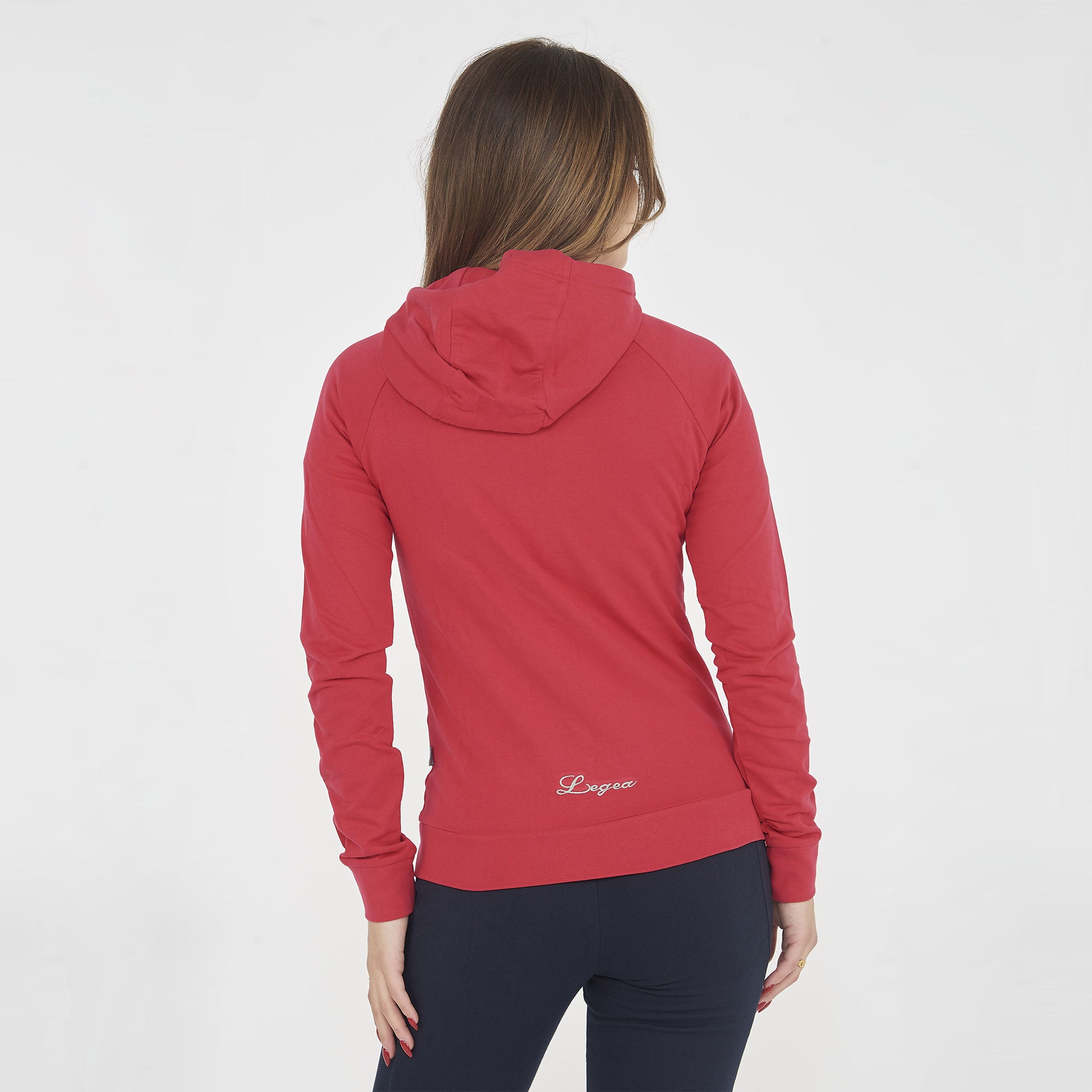 legea-giacca-sportiva-dair-con-zip-e-cappuccio-rosa-scuro-l image 2