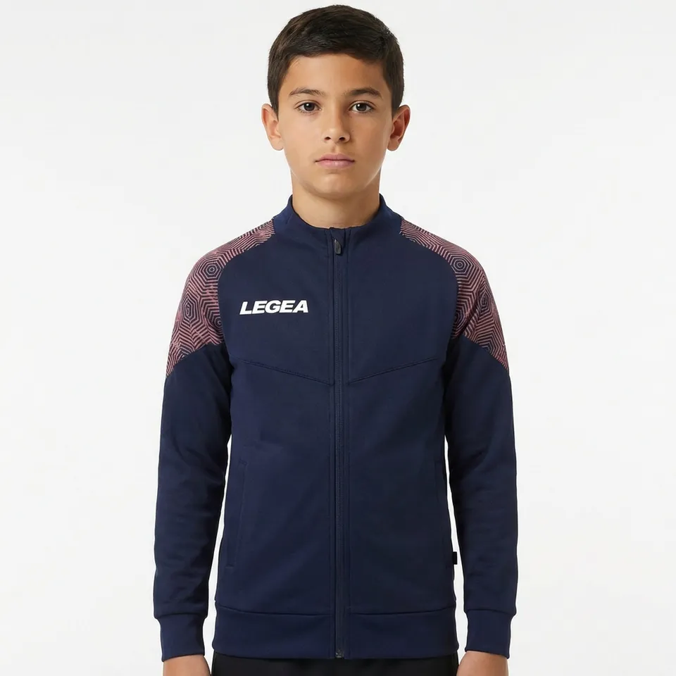 legea-giacca-con-zip-petra-blu-pesca-neon-xs-taglie-piccole image 1