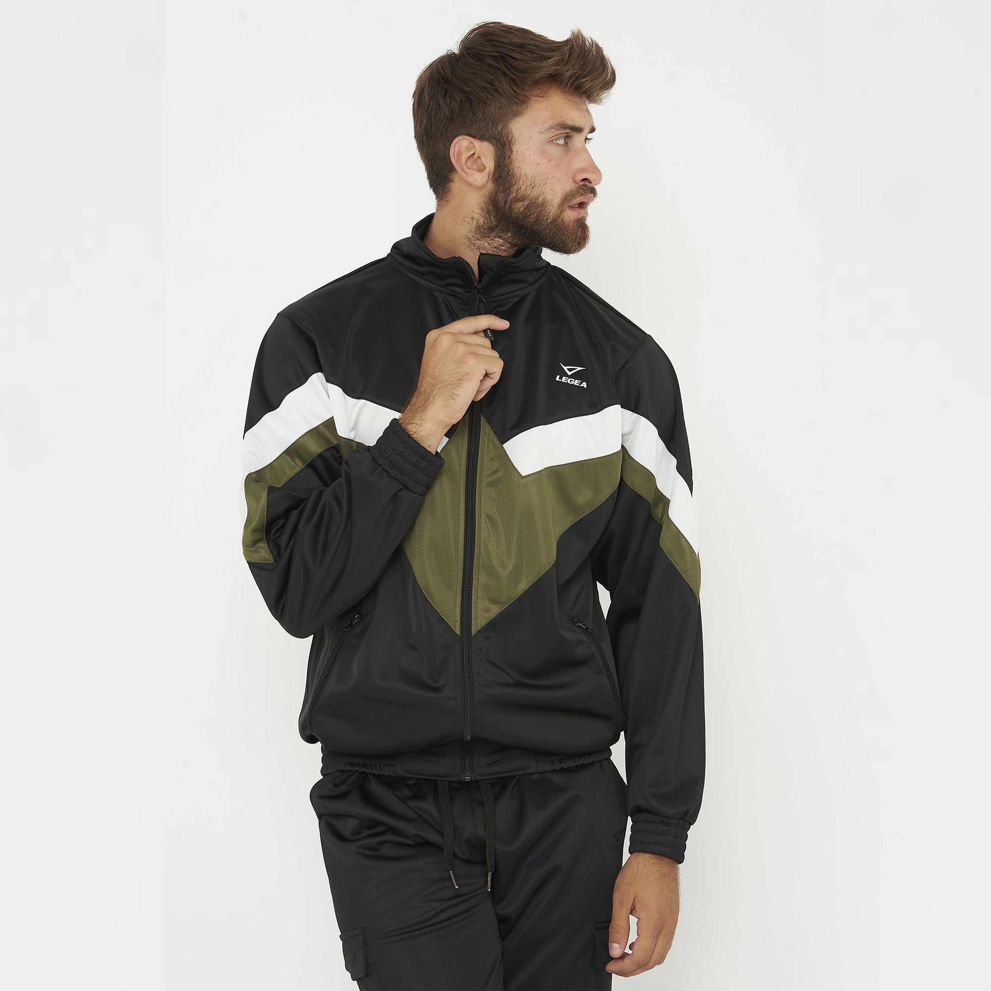 legea-tuta-sportiva-completa-cargo-loose-vintage-verde-nero-xl image 2