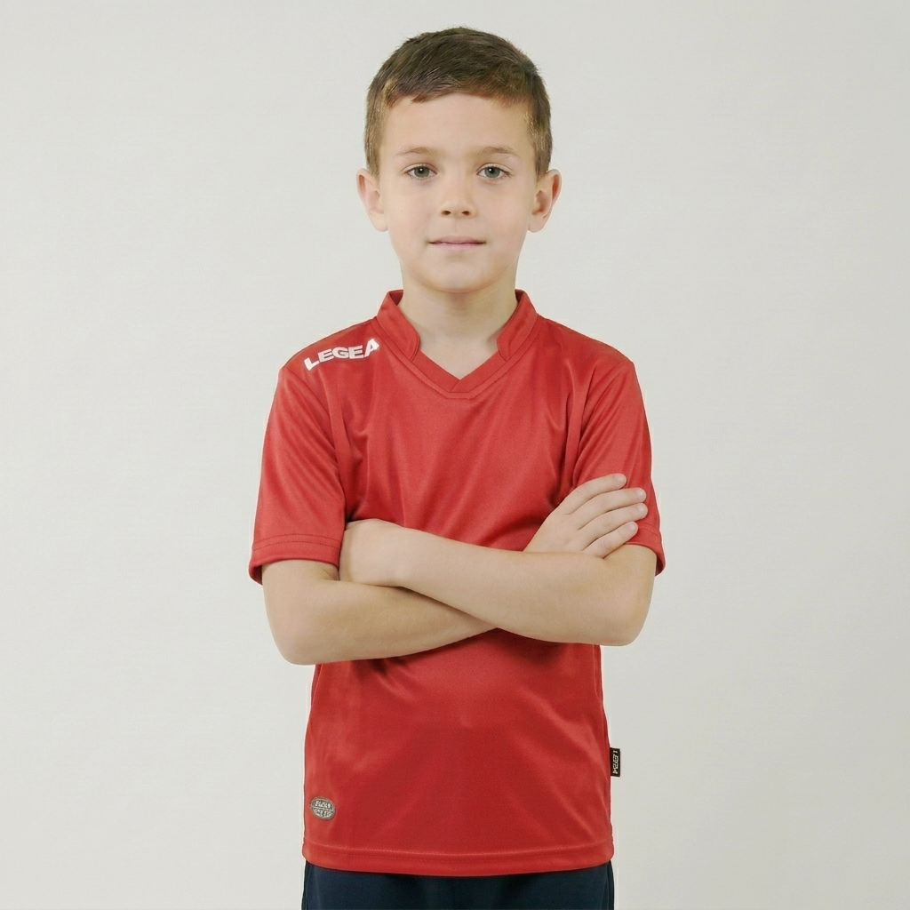 legea-ajaccio-maglia-calcio-con-colletto-taglie-piccole-bambini image 1