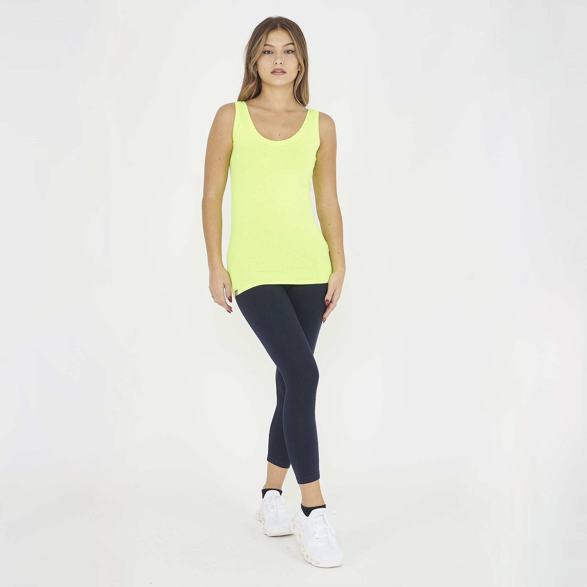 legea-raita-canotta-spalle-larghe-cotone-giallo-fluo-xl image 6