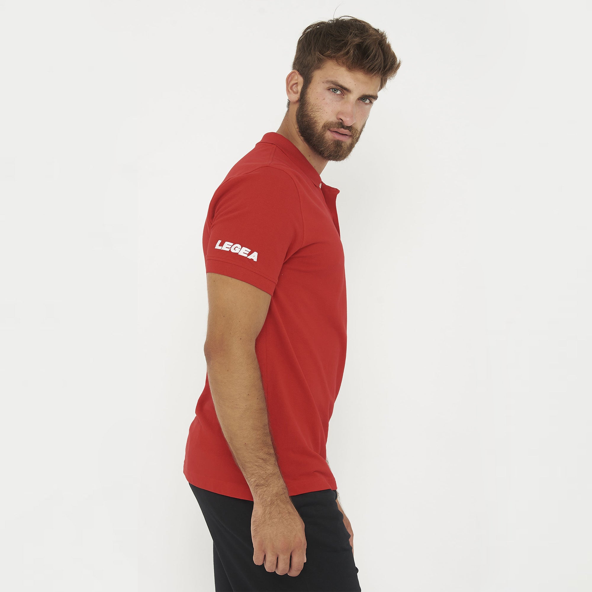 legea-ariete-polo-in-cotone-rosso-xl image 3