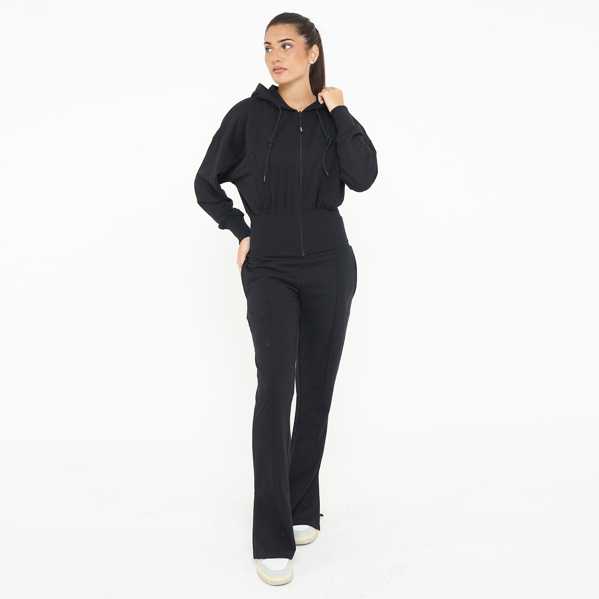 legea-giacca-crop-in-cotone-con-zip-e-cappuccio-trixy-nero-xl image 7
