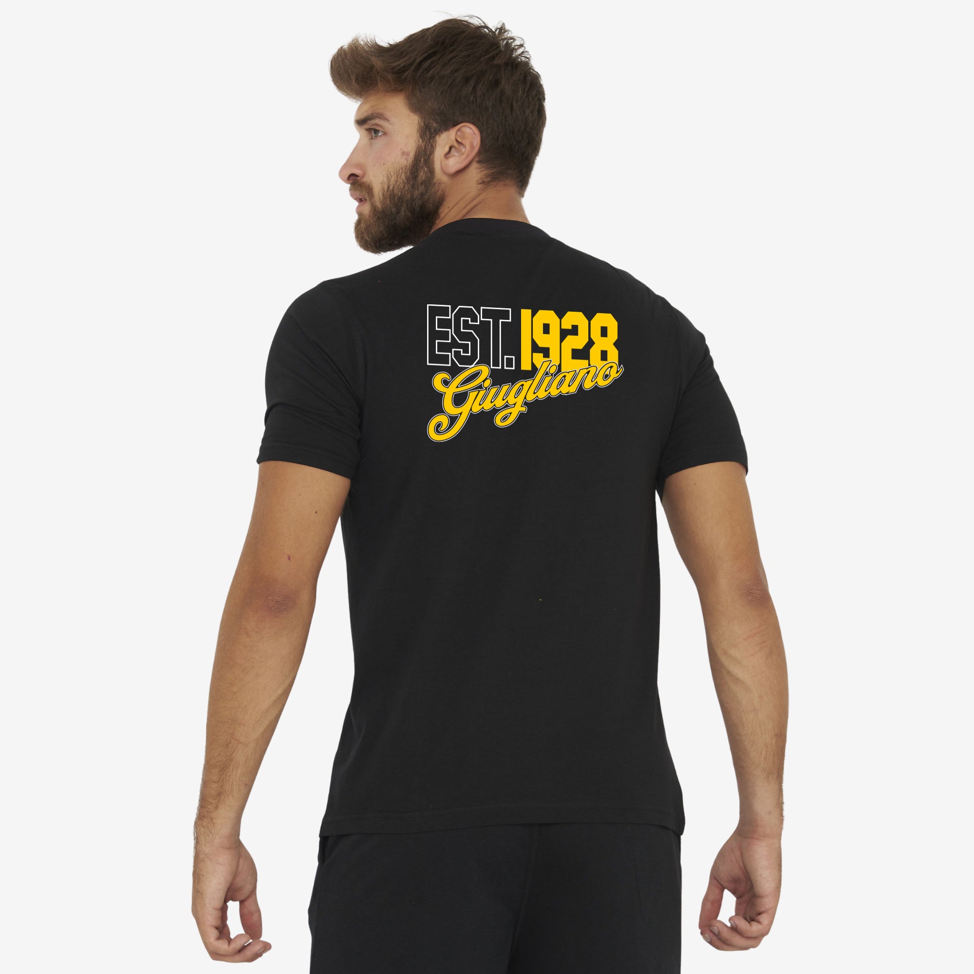 legea-t-shirt-stampa-vintage-nera-giugliano-calcio image 2