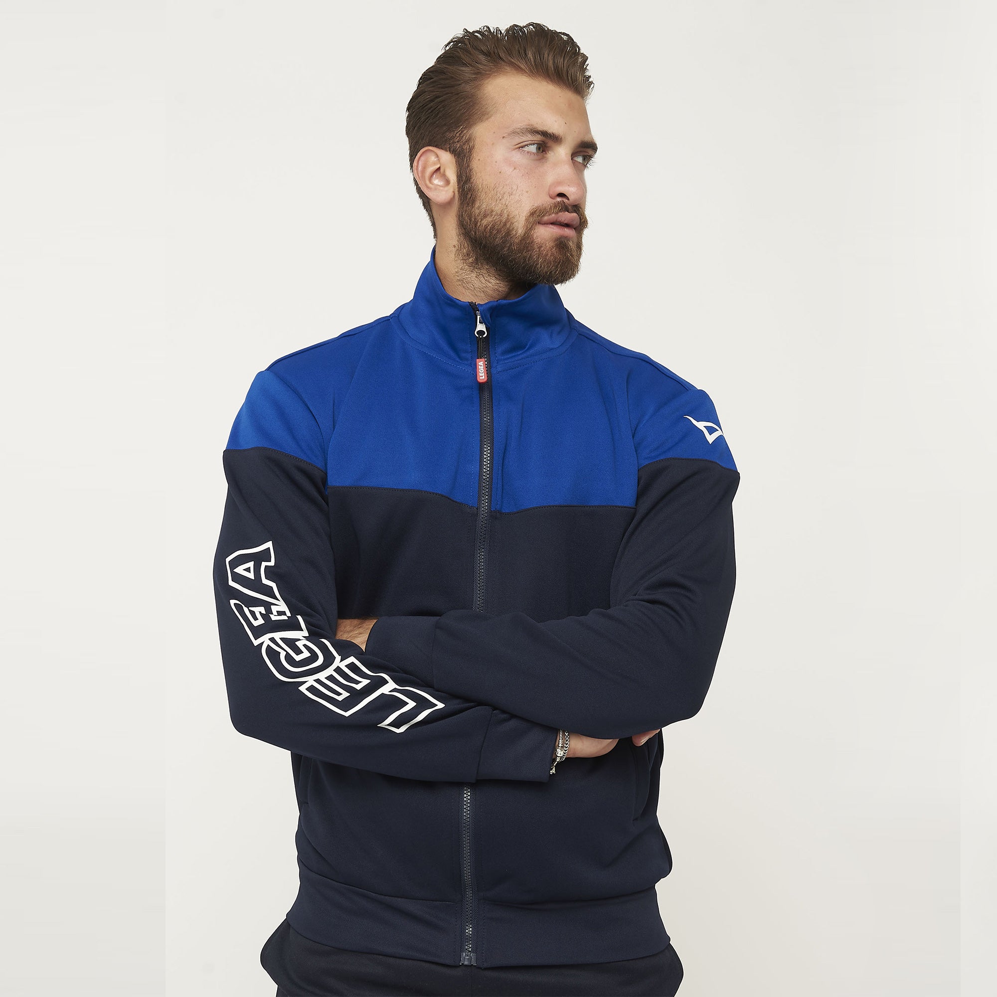 legea-ontario-senior-giacca-bicolor-full-zip-blu-azzurro-l image 1