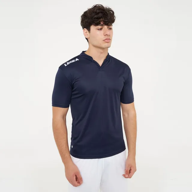 legea-ajaccio-maglia-calcio-con-colletto-blu-s image 1