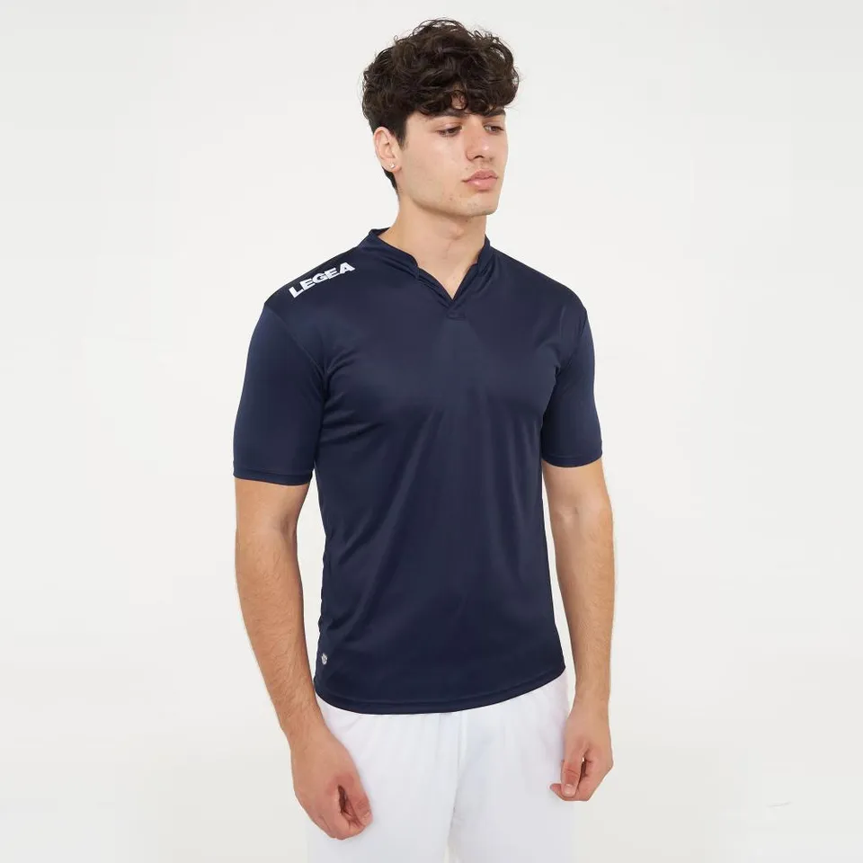 legea-ajaccio-maglia-calcio-con-colletto-blu-s image 1