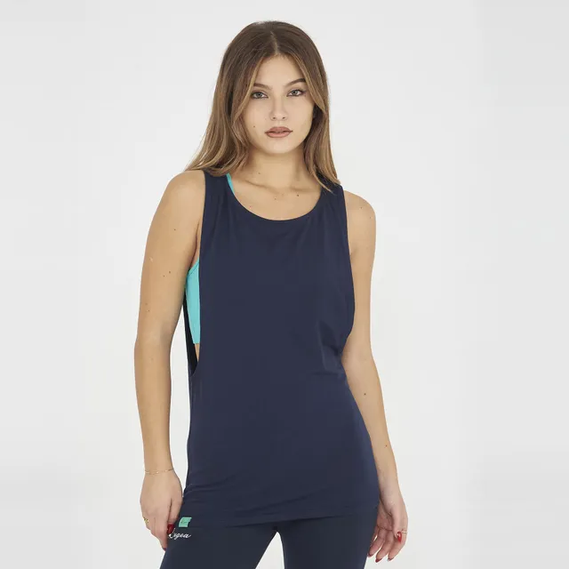 legea-nisher-canotta-cotone-allenamento-blu-s image 1