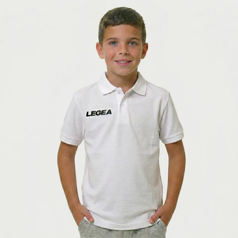 legea-polo-sud-gold-bambino-manica-corta-bianco-5xs image 1