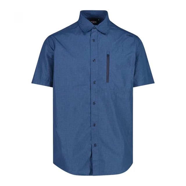 cmp-camicia-elasticizzata-maniche-corte-da-uomo image 1
