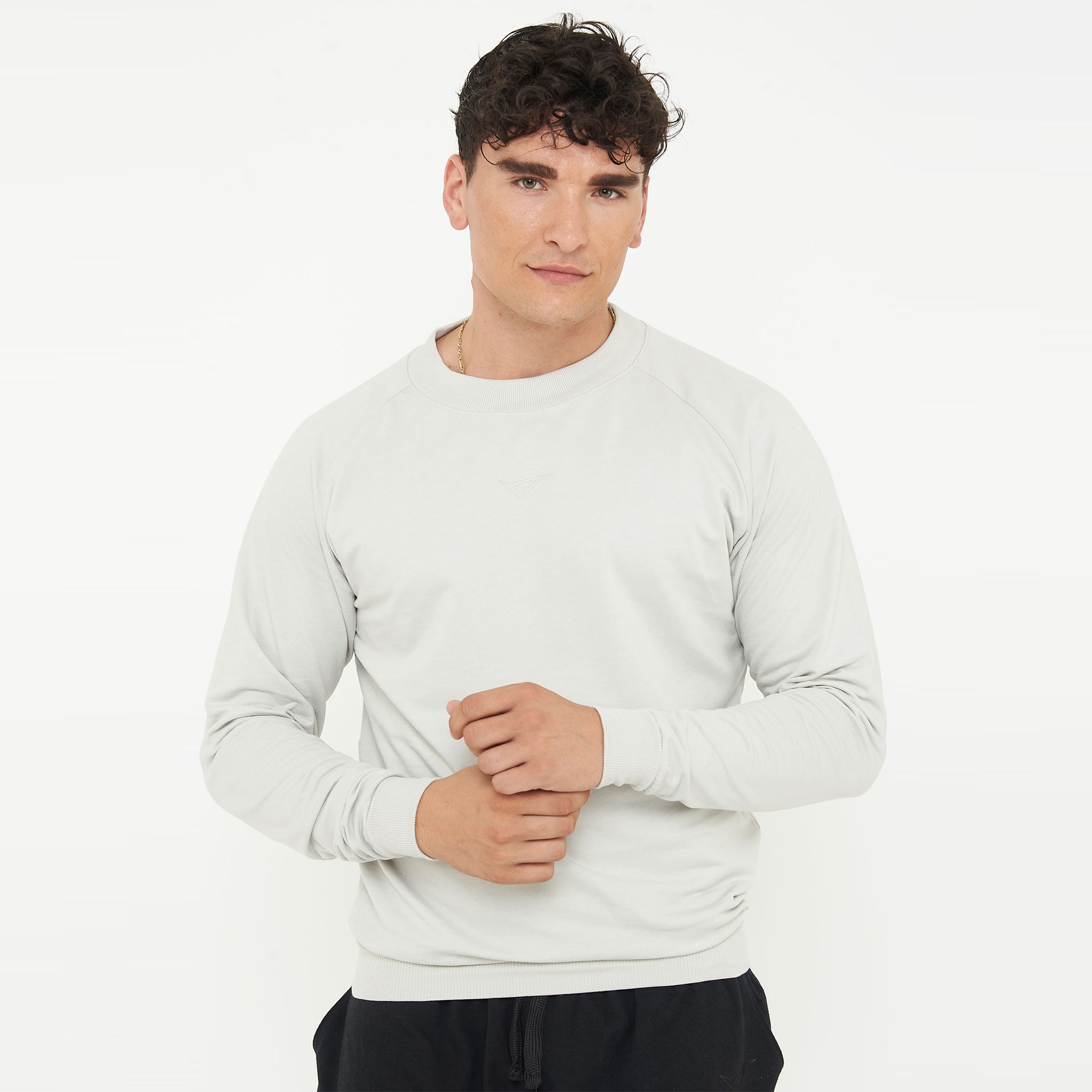 legea-f-gorn-felpa-cotone-girocollo-grigio-chiaro-s image 1