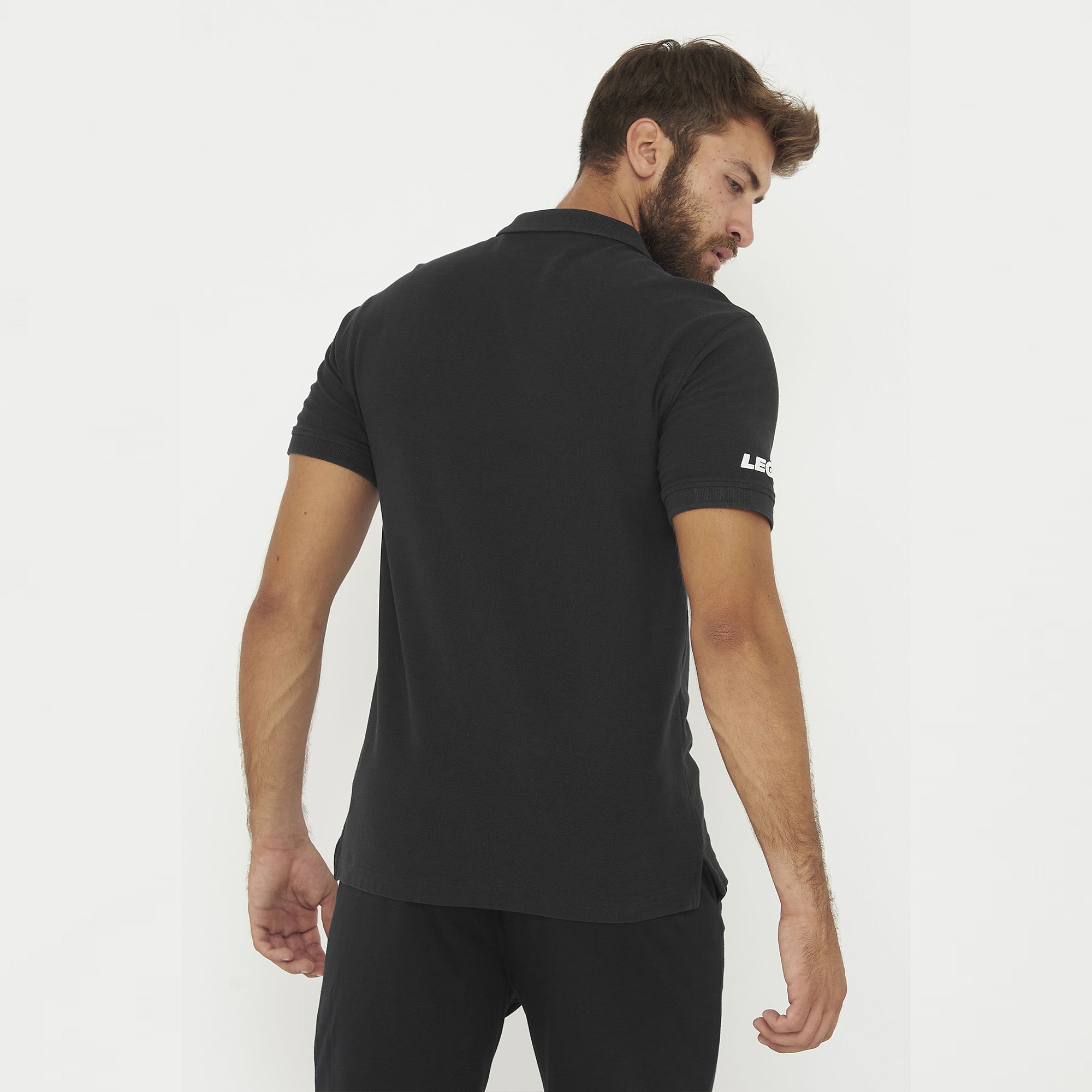 legea-ariete-polo-in-cotone-nero-xl image 4