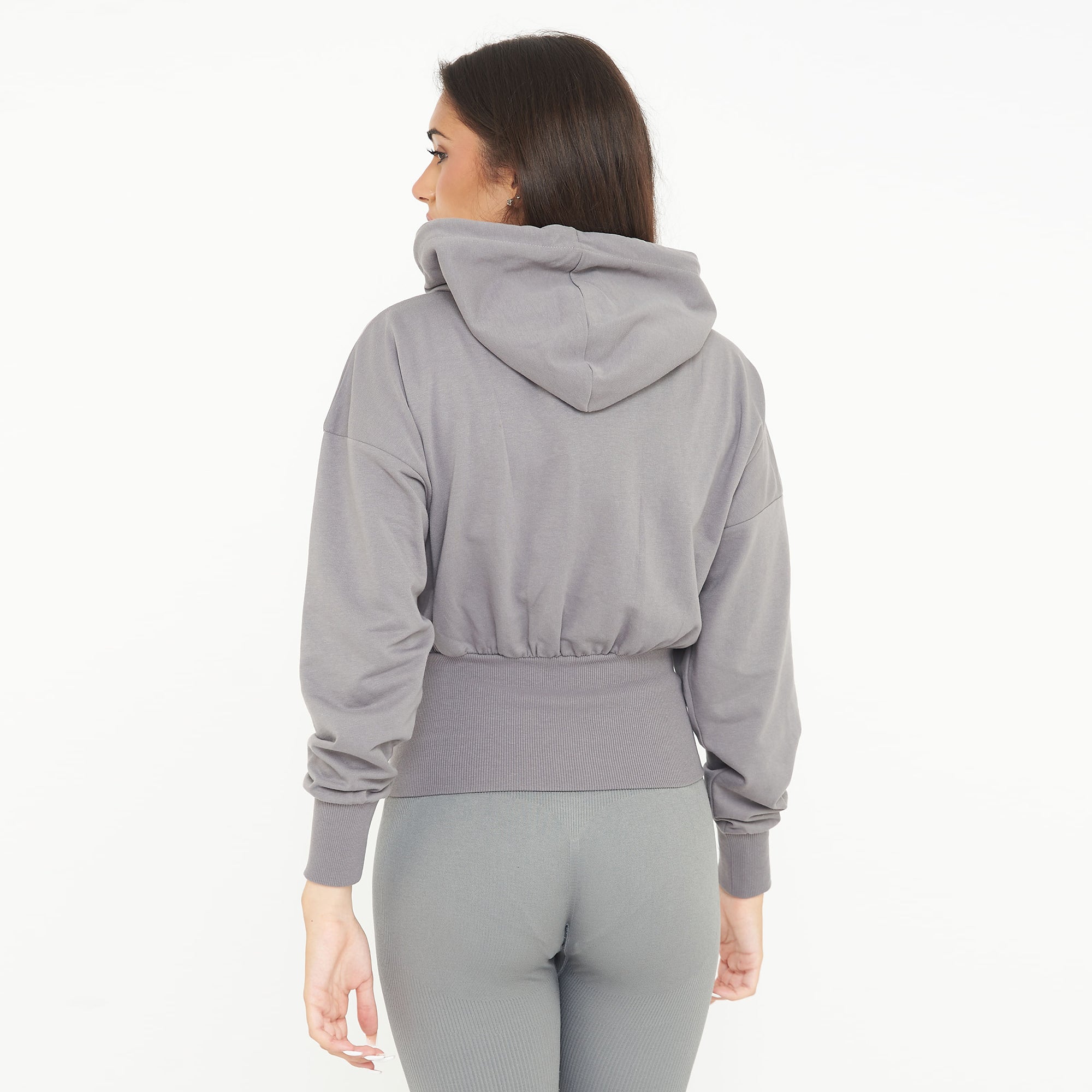 legea-trixy-giacca-crop-in-cotone-con-zip-e-cappuccio-grigio-scuro-l image 6