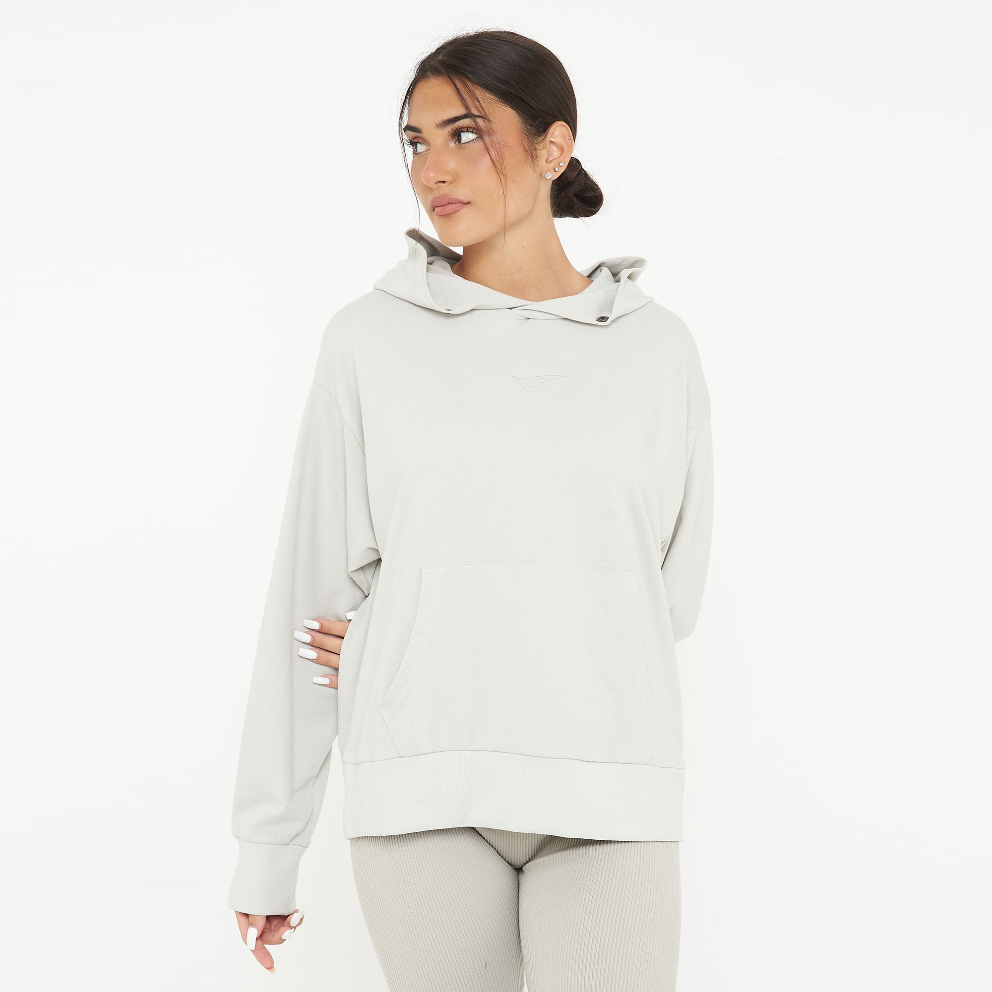 legea-felpa-unisex-f-boxy-con-cappuccio-grigio-chiaro-xl image 5