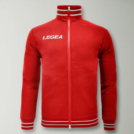 legea-piazza-felpa-poliestere-con-zip-rosso-l image 2