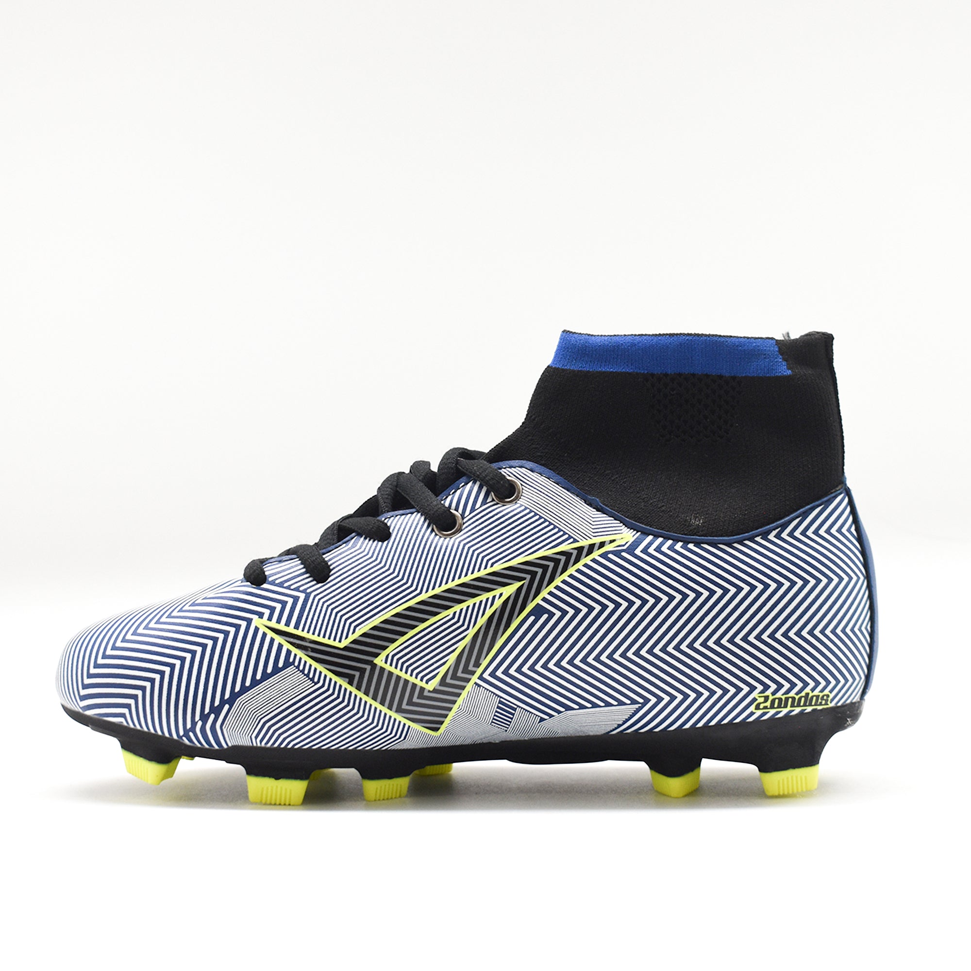 legea-zondas-scarpa-da-calcio-con-calzino-azzurro-nero-40 image 3