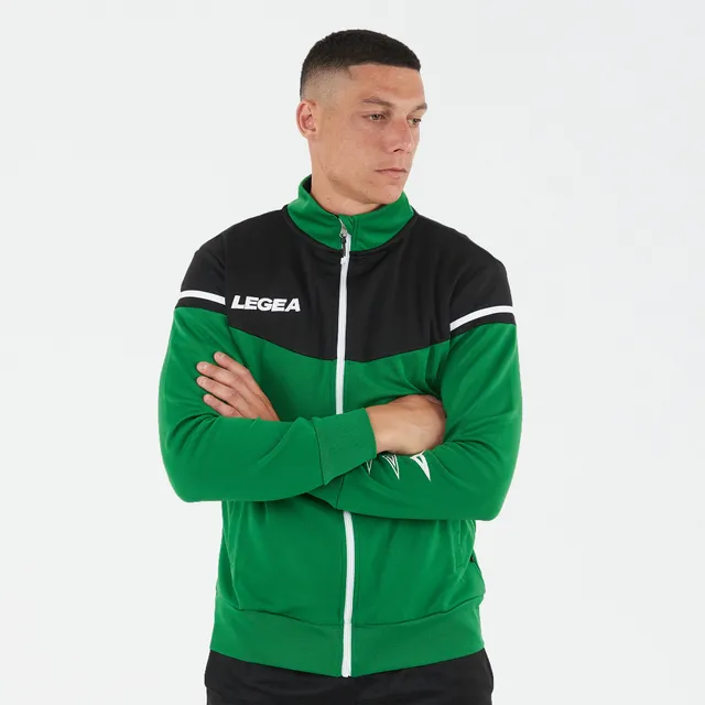 legea-giacca-sportiva-sender-con-zip-verde-nero-l image 1