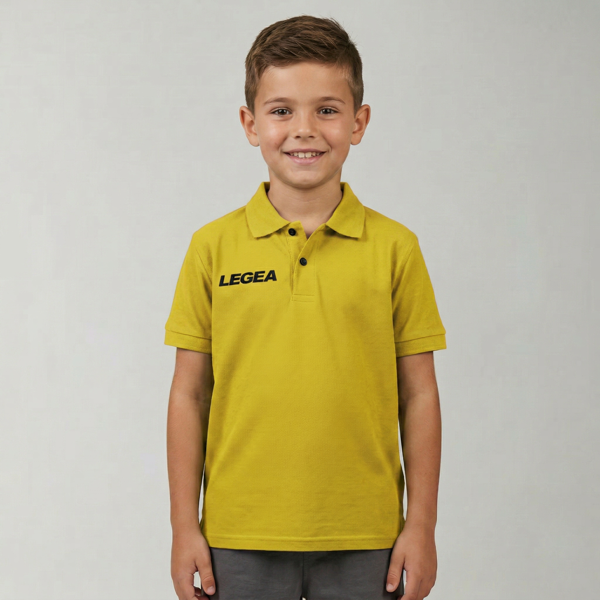 legea-polo-sud-gold-bambino-cotone-piqu-giallo-4xs image 1