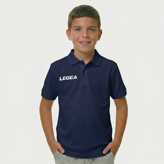 legea-polo-sud-gold-bambini-maniche-corte-blu-3xs image 1