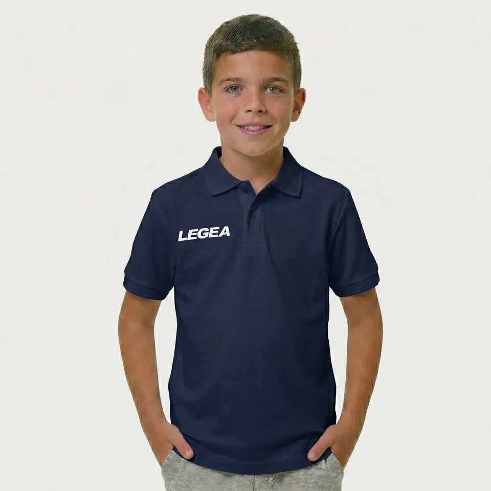 legea-polo-sud-gold-polo-bambino-cotone-manica-corta-blu-4xs image 1