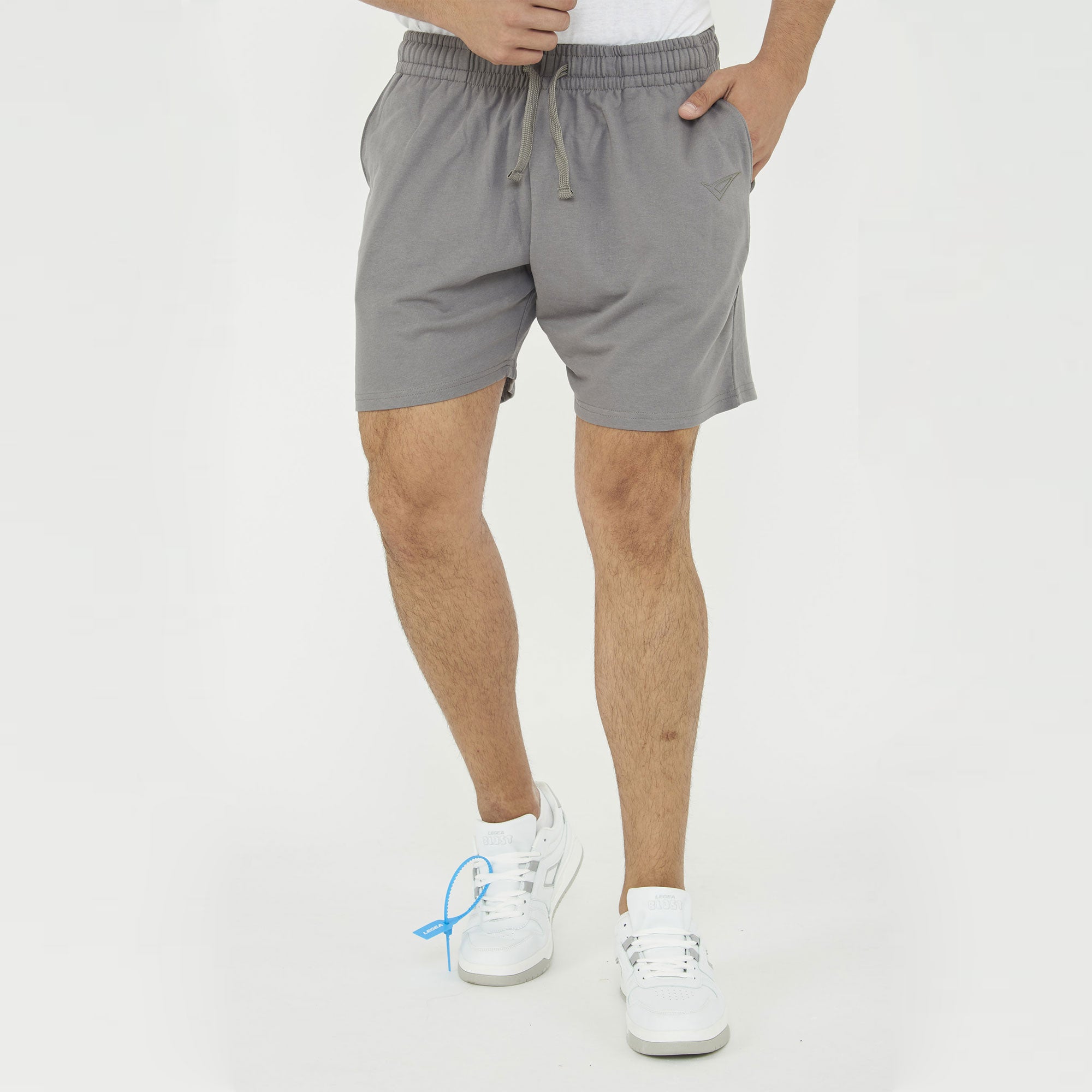 legea-f7-pantaloncini-in-french-terry-grigio-scuro-2xl image 1