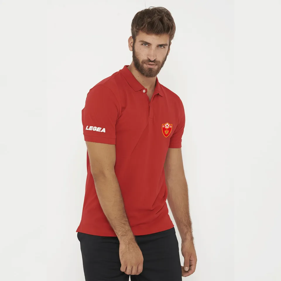 legea-ariete-polo-in-cotone-rossa-montenegro image 1