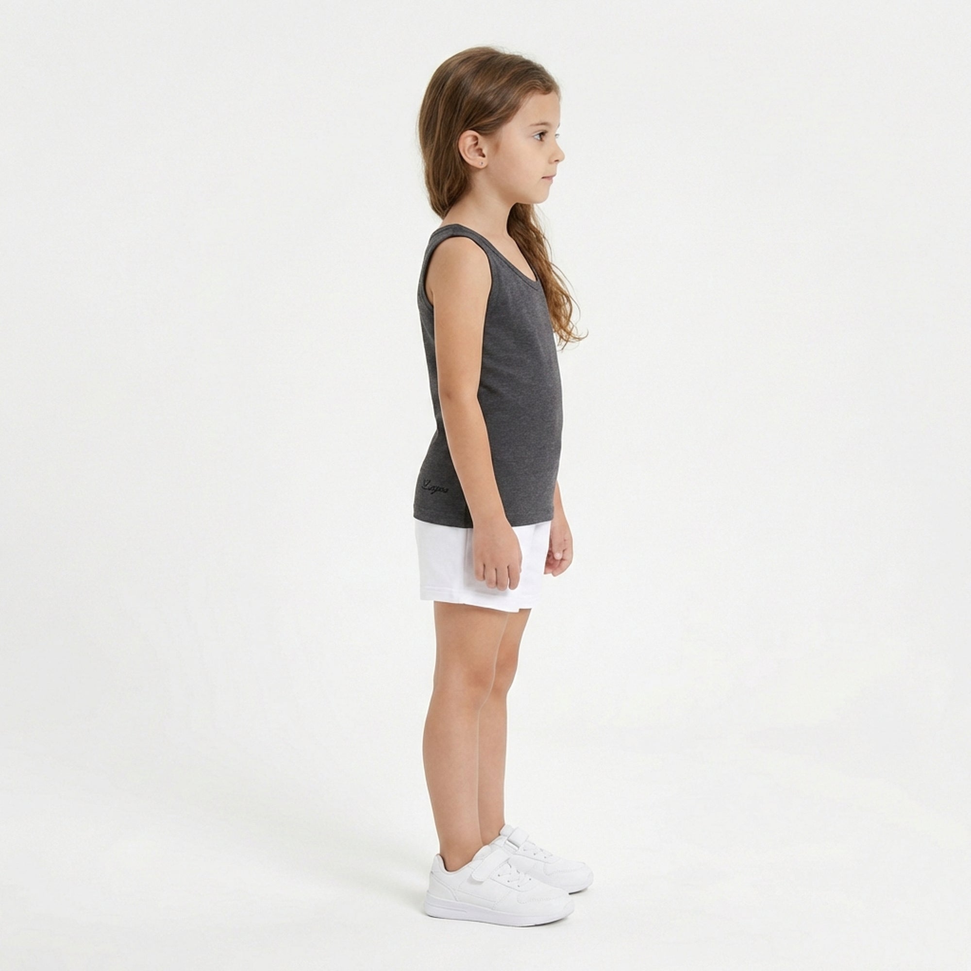 legea-canotta-cotone-raita-spalle-larghe-grigio-melange-scuro-xs image 3