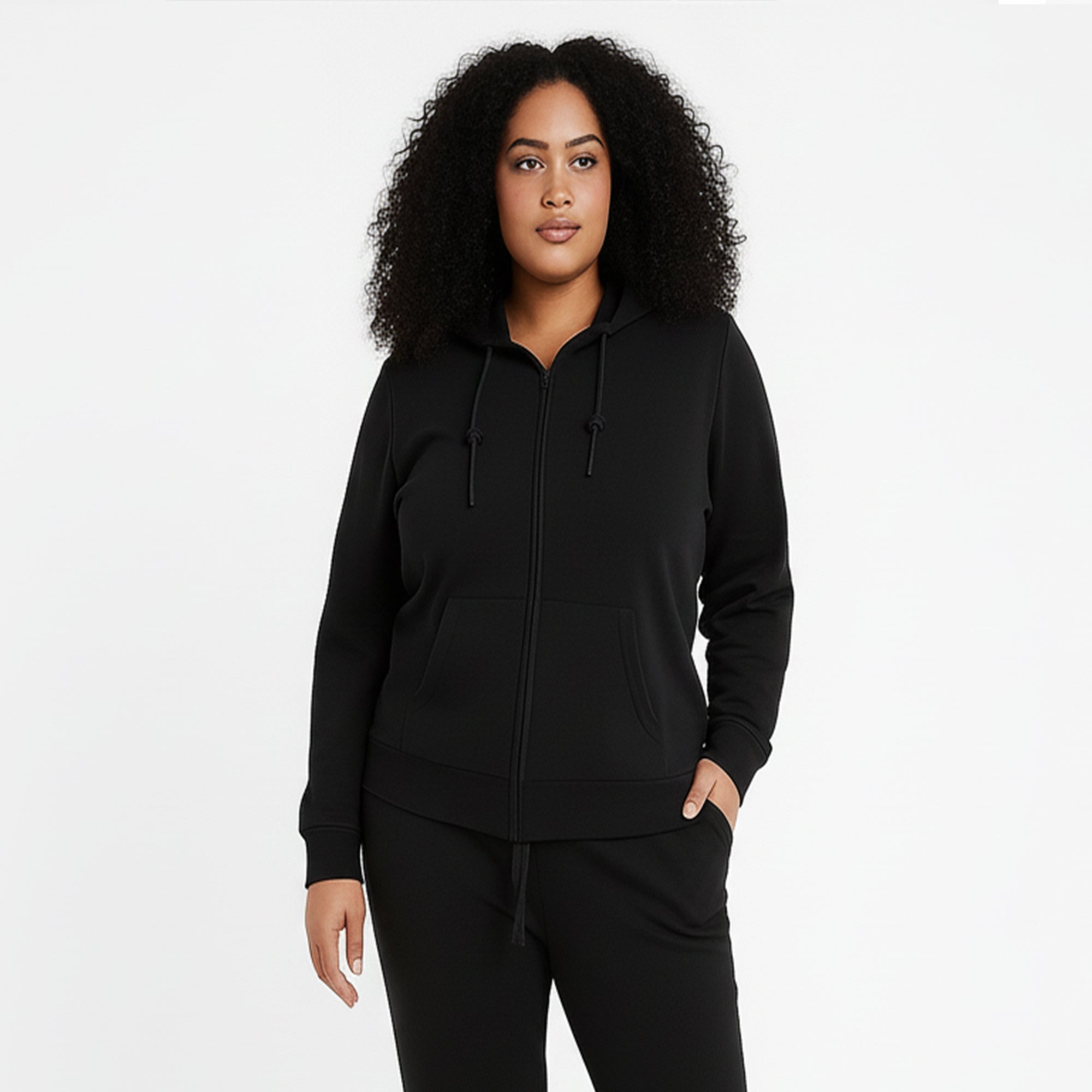 legea-sail-giacca-sportiva-oversize-con-cappuccio-nero-2xl image 1