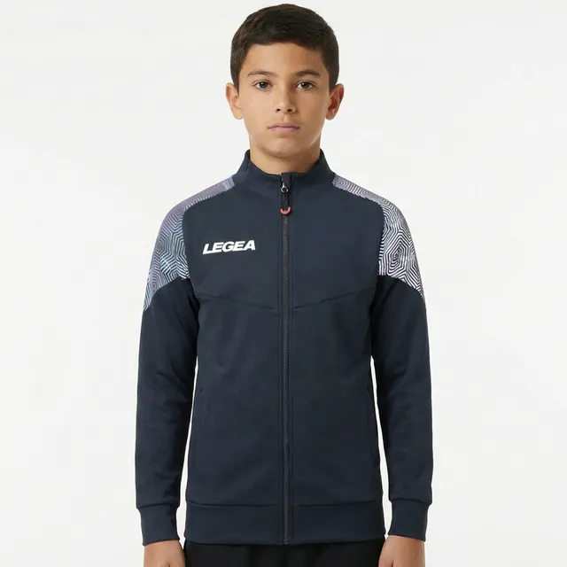 legea-manila-giacca-con-zip-grigio-scuro-turchese-xs image 1