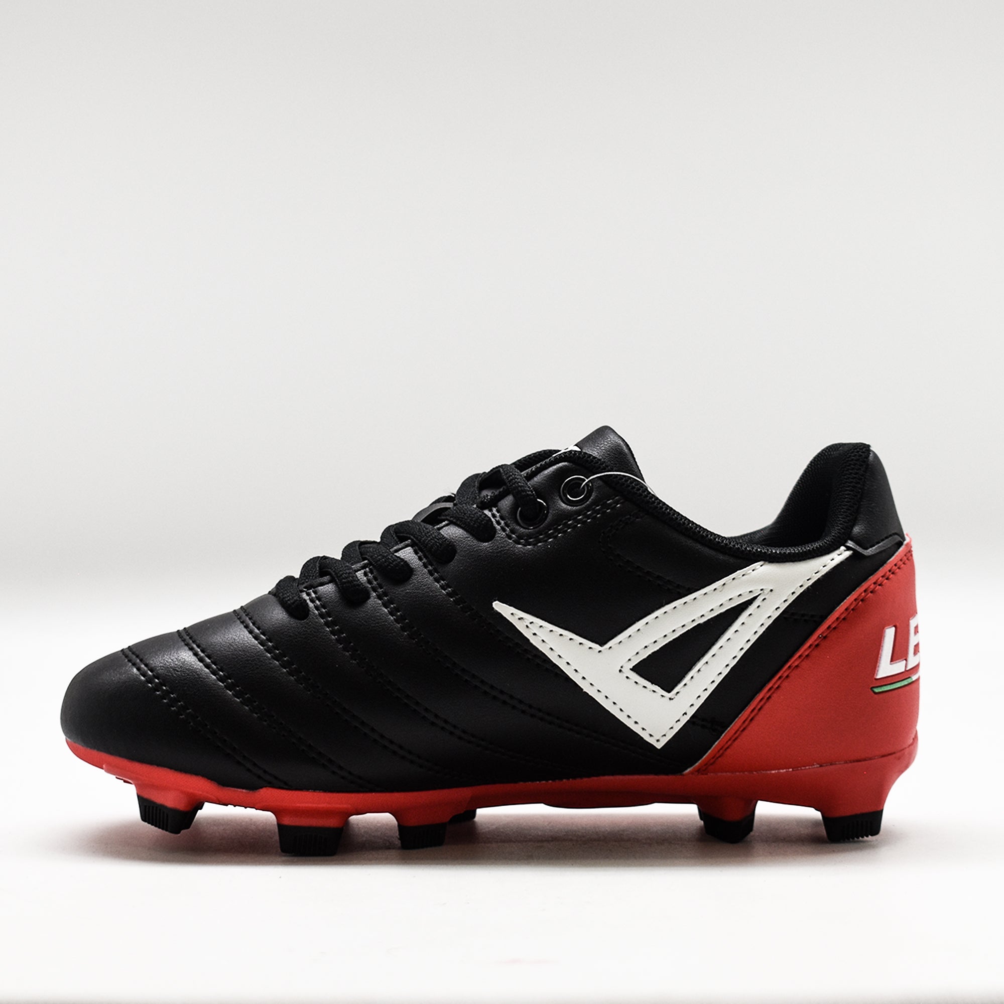 legea-doko-scarpa-da-calcio-nero-rosso-45 image 2