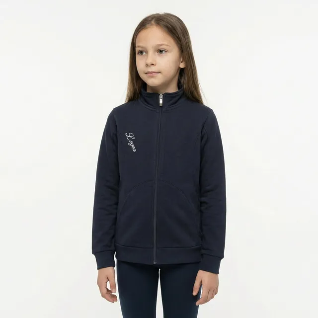 legea-karida-felpa-con-zip-in-cotone-blu-xs image 1