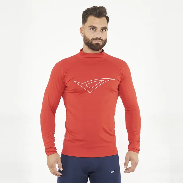 legea-ironboy-long-maglia-termica-allenamento-rosso-xs-s image 1