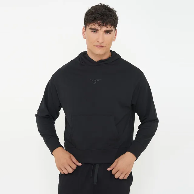 legea-felpa-unisex-f-boxy-con-cappuccio-in-cotone-nero-xl image 1