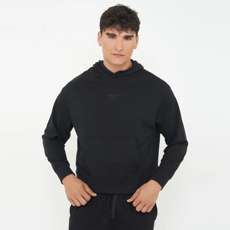 legea-felpa-unisex-f-boxy-con-cappuccio-in-cotone-nero-xl image 1