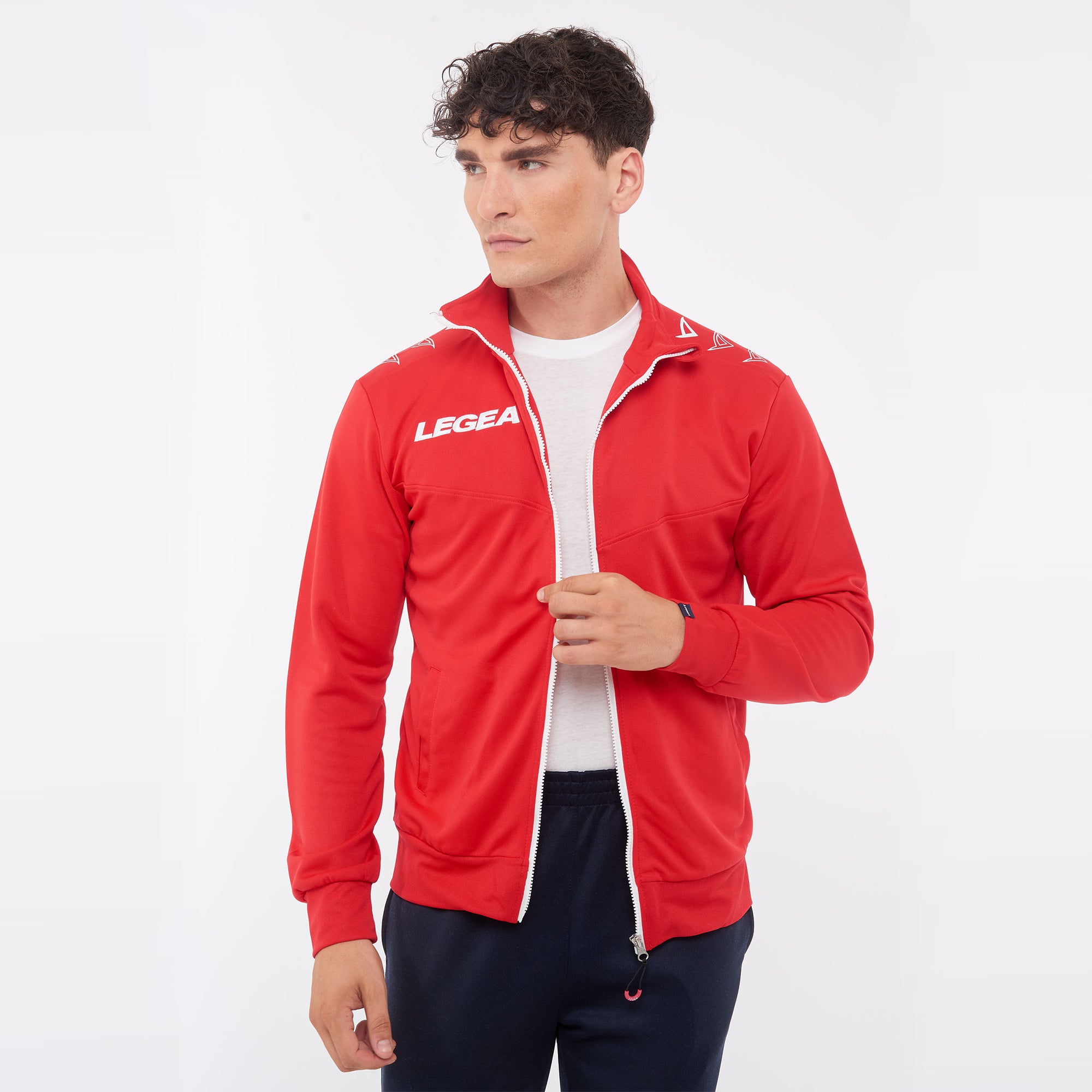 legea-alabama-giacca-con-zip-intera-rosso-l image 2