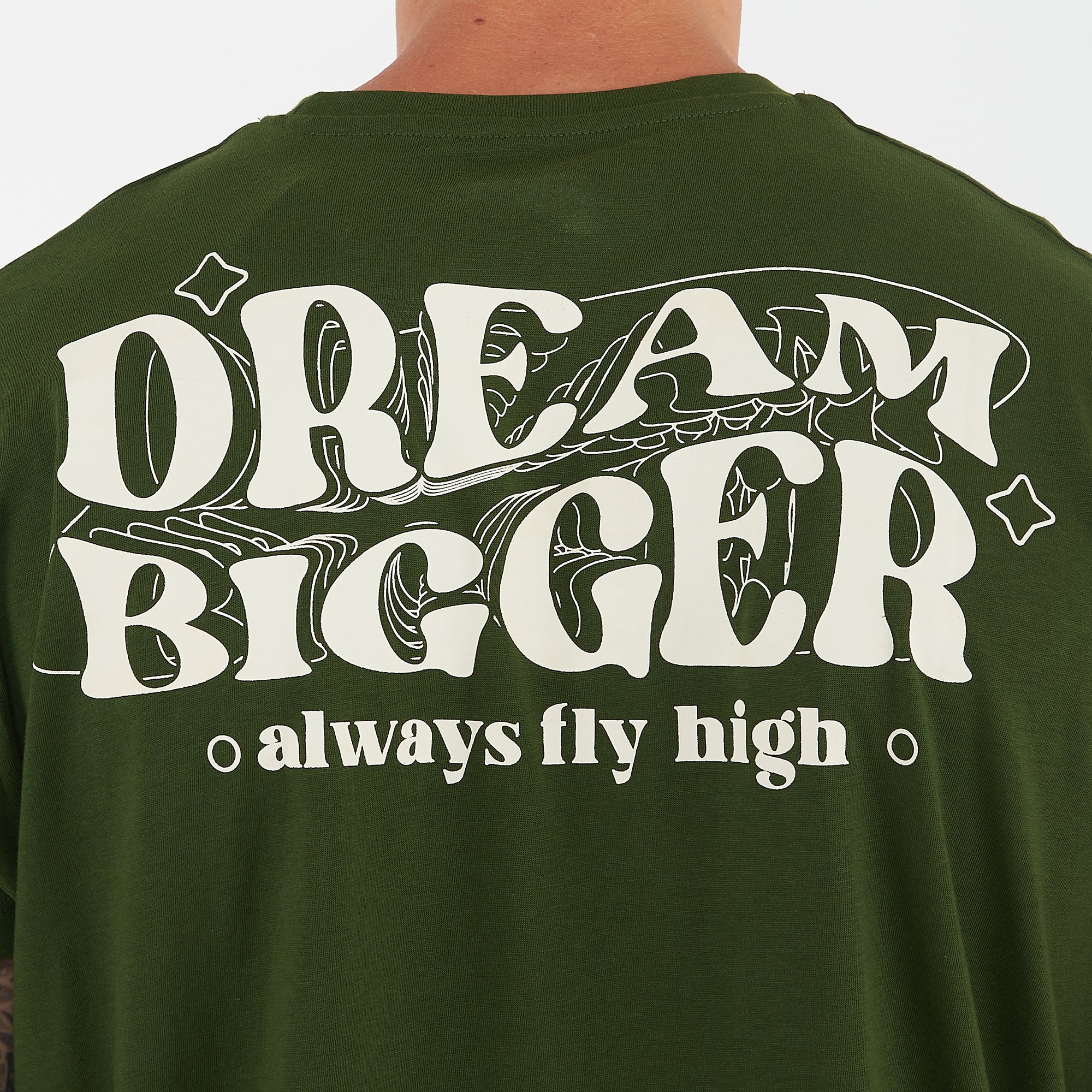 legea-bigger-t-shirt-in-cotone-verde-militare-m image 5