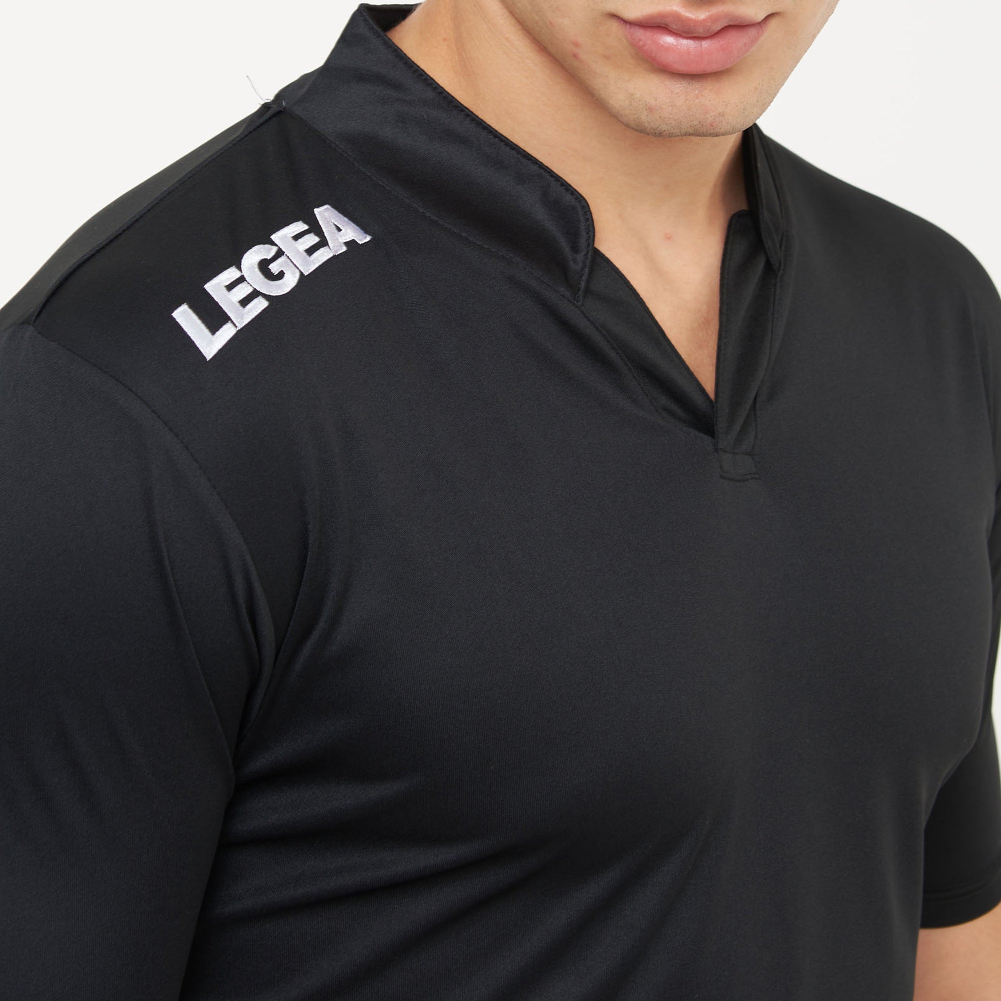 legea-ajaccio-maglia-calcio-con-colletto-taglie-piccole-nero-3xs image 2