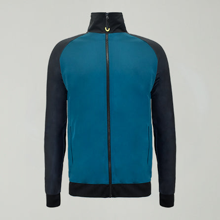 legea-austin-felpa-sportiva-con-cappuccio-e-zip-nero-verde-acqua-xl image 1