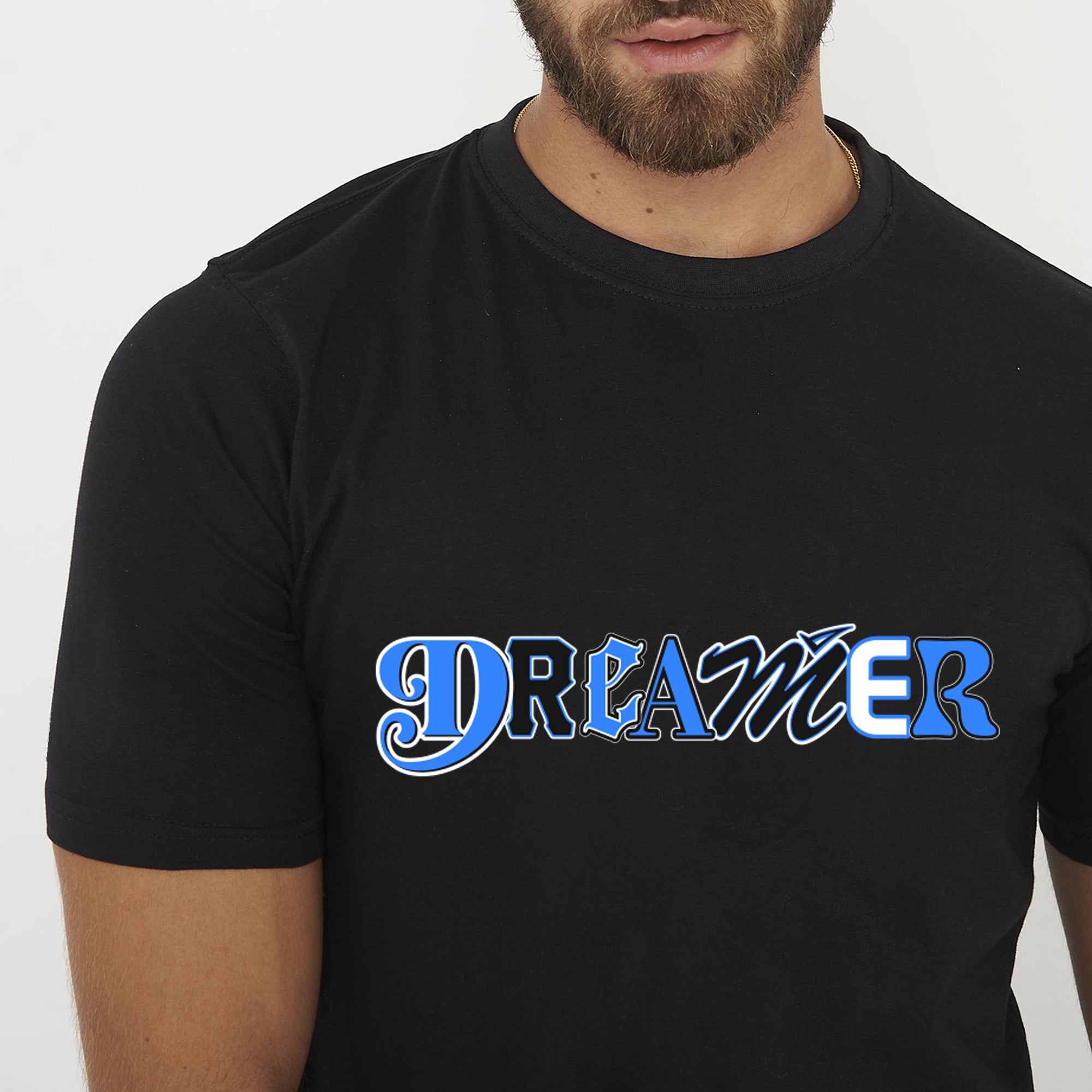 legea-dreamer-t-shirt-in-cotone-nera-azzurra-s image 3