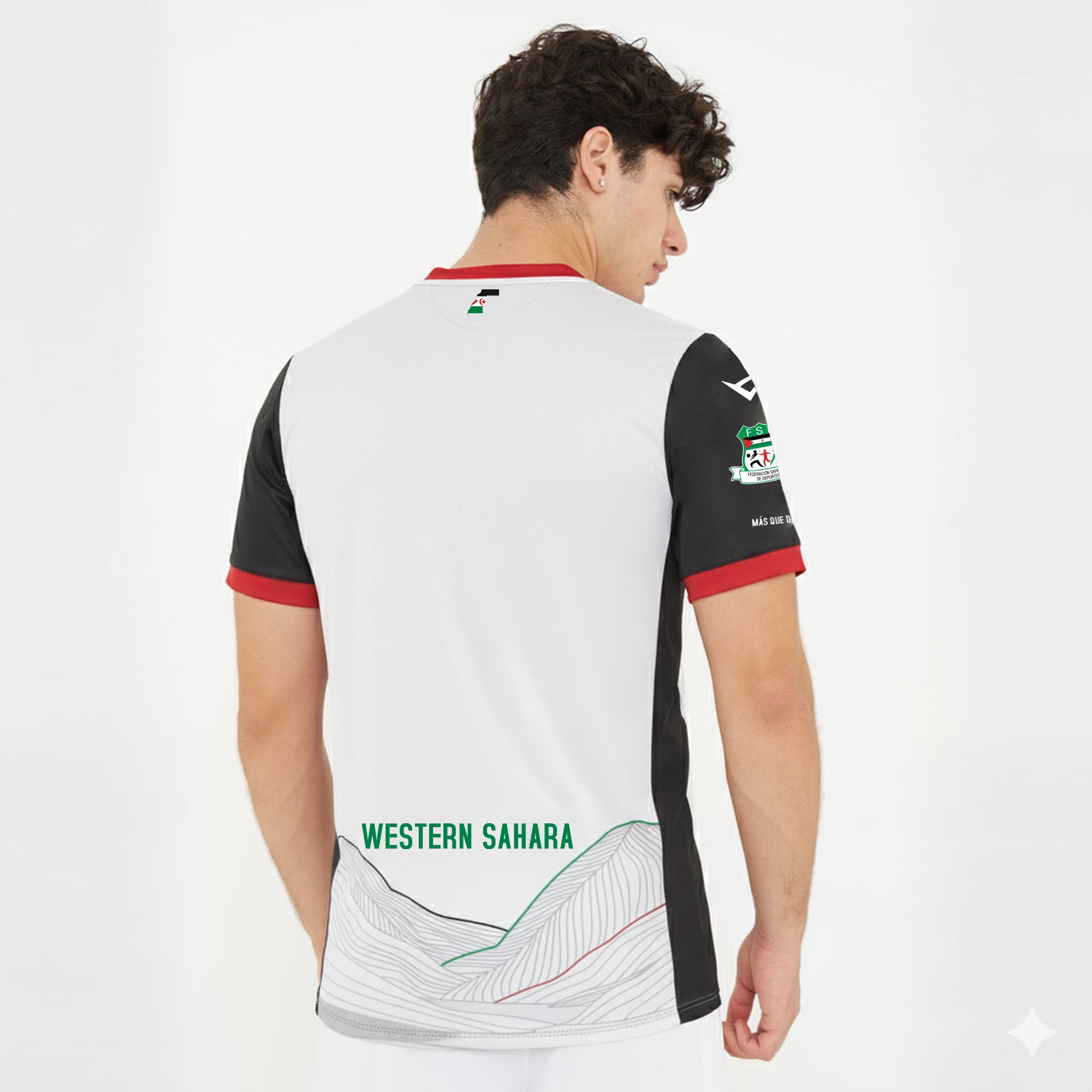 legea-saharaui-maglia-home-bianco-nero image 2