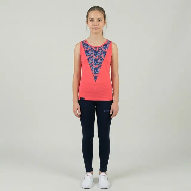 legea-jasinda-completo-cotone-bambina-canotta-leggings-rosa-scuro-4xs image 1