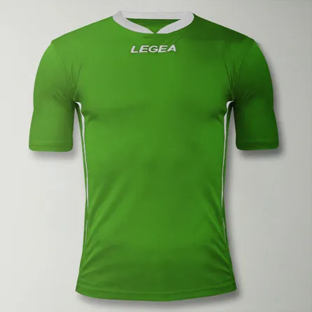 legea-dusseldorf-maglia-calcio-maniche-corte-verde-bianco-3xs image 1