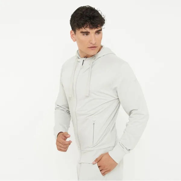 legea-f-zippy-felpa-leggera-con-cappuccio-full-zip-grigio-chiaro-m image 2