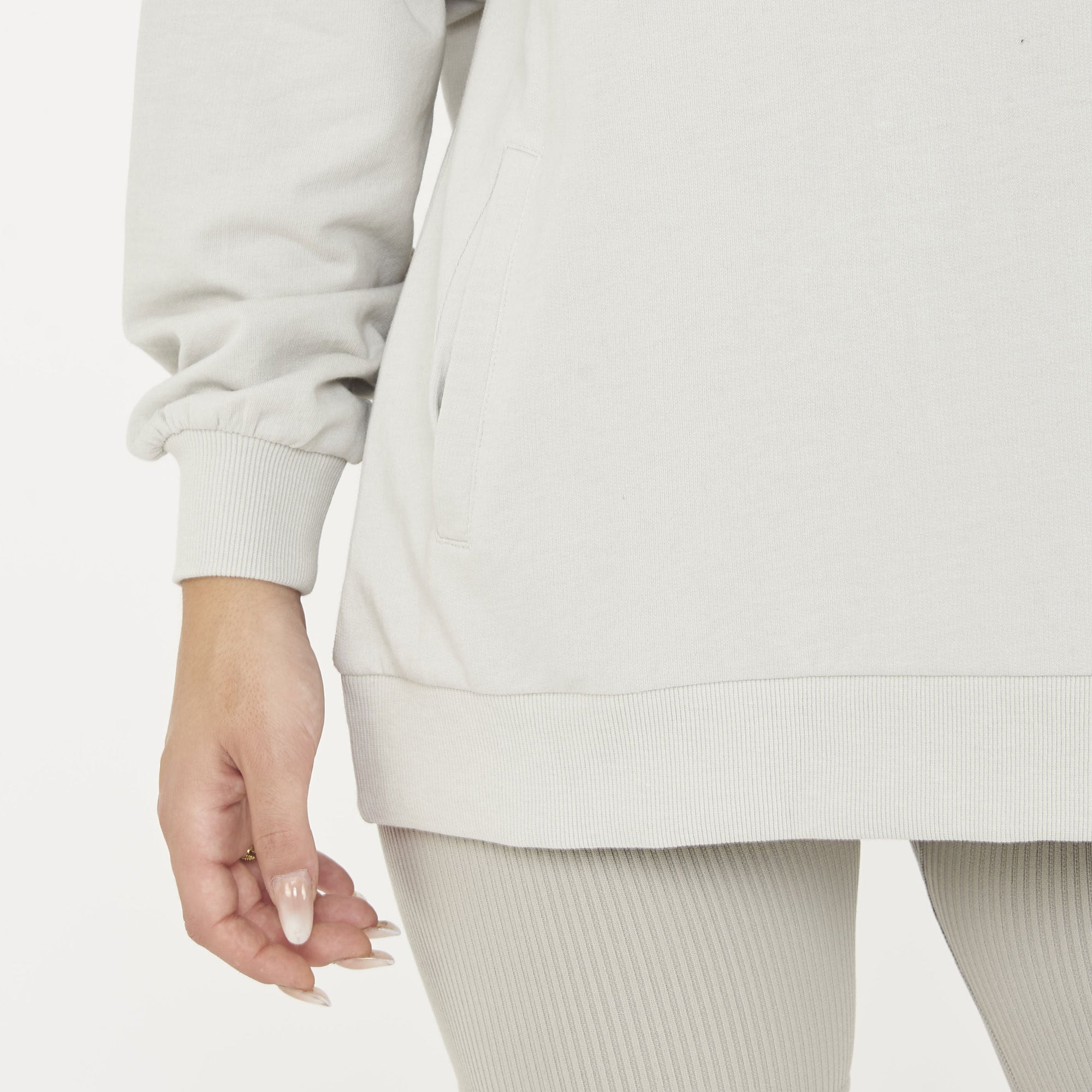 legea-f-loosy-felpa-con-cappuccio-in-cotone-grigio-chiaro-2xl image 4