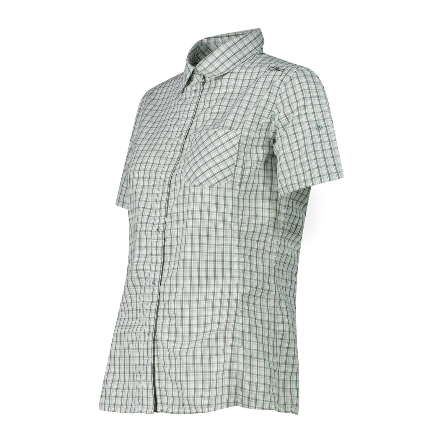 cmp-rahmsy-camicia-donna-maniche-corte-a-quadri-dry-function-upf-30 image 3