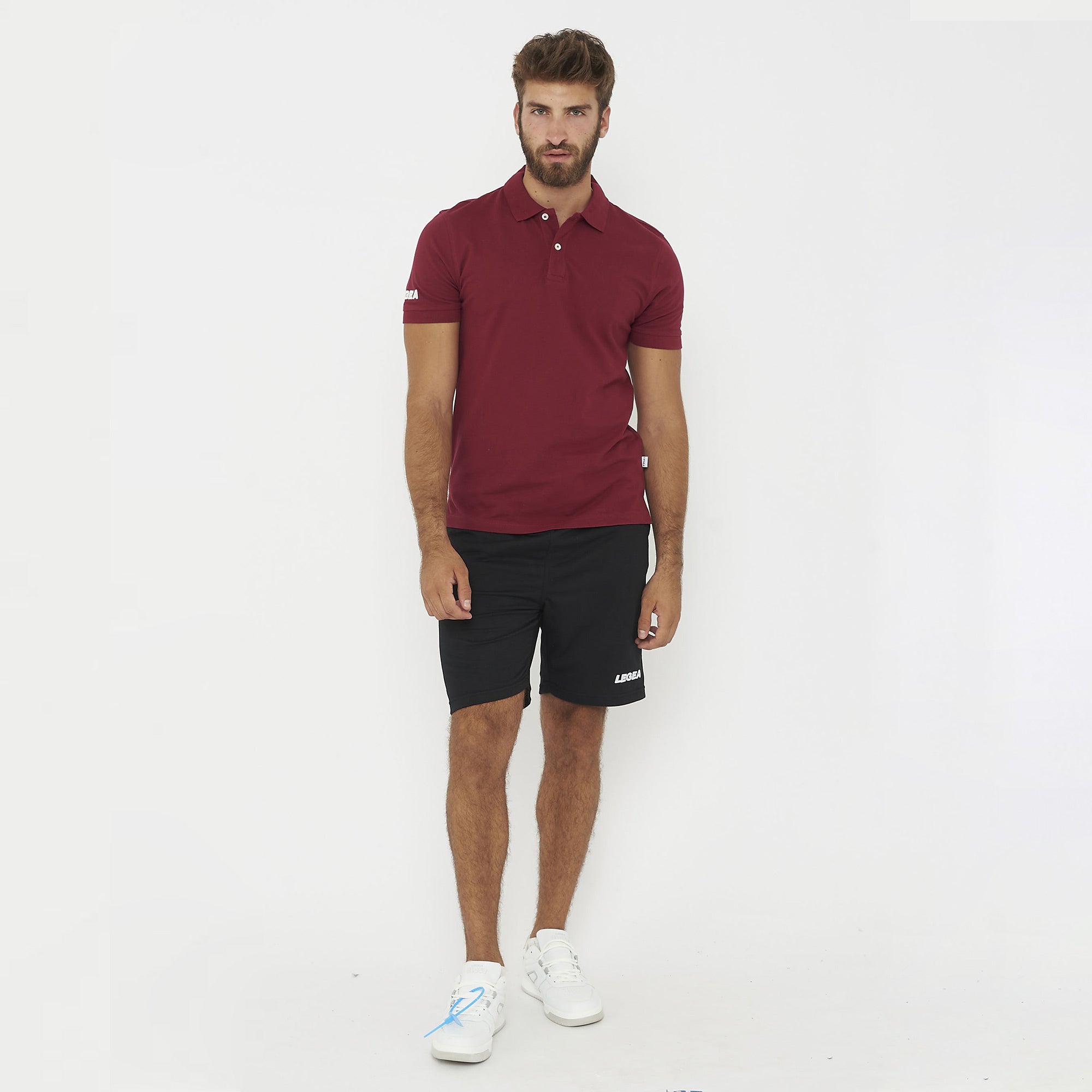 legea-ariete-polo-in-cotone-uomo-granata-xl image 6
