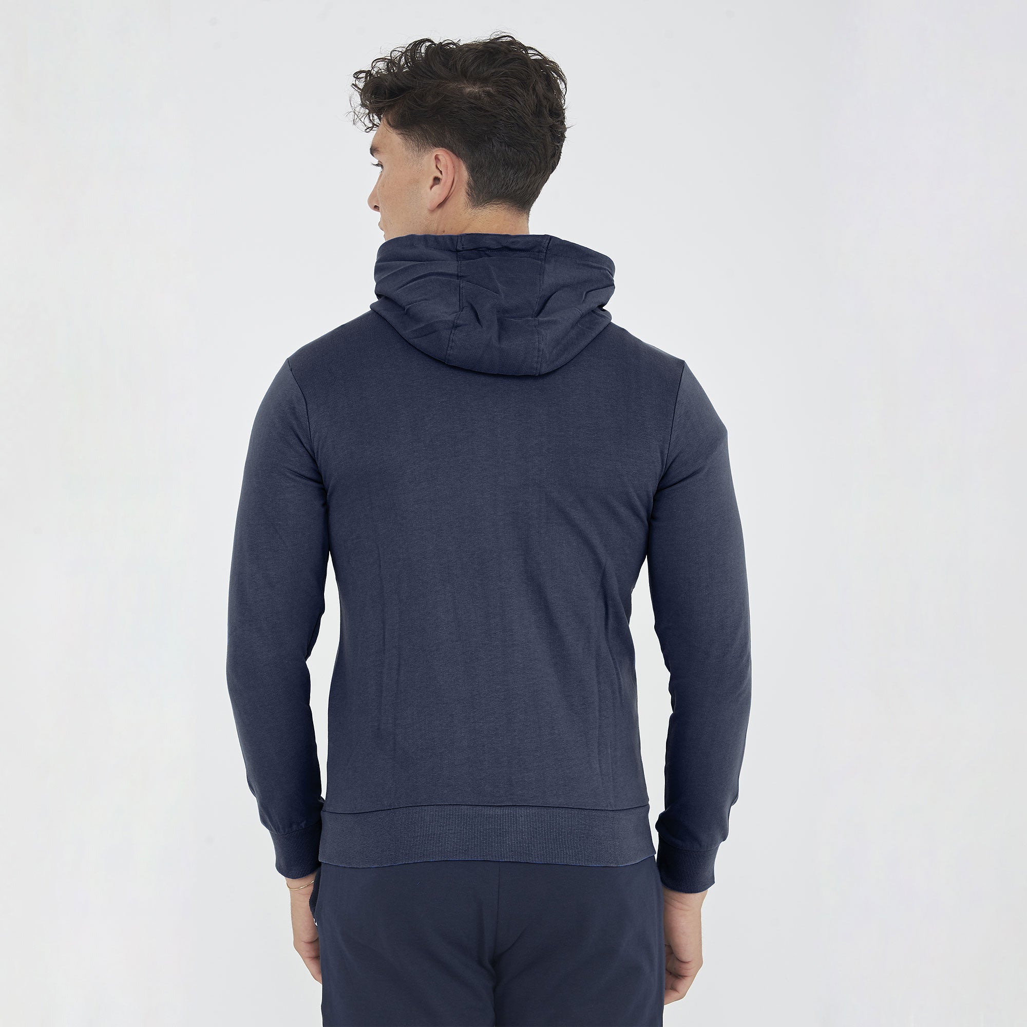 legea-raya-felpa-leggera-con-zip-e-cappuccio-blu-s image 2