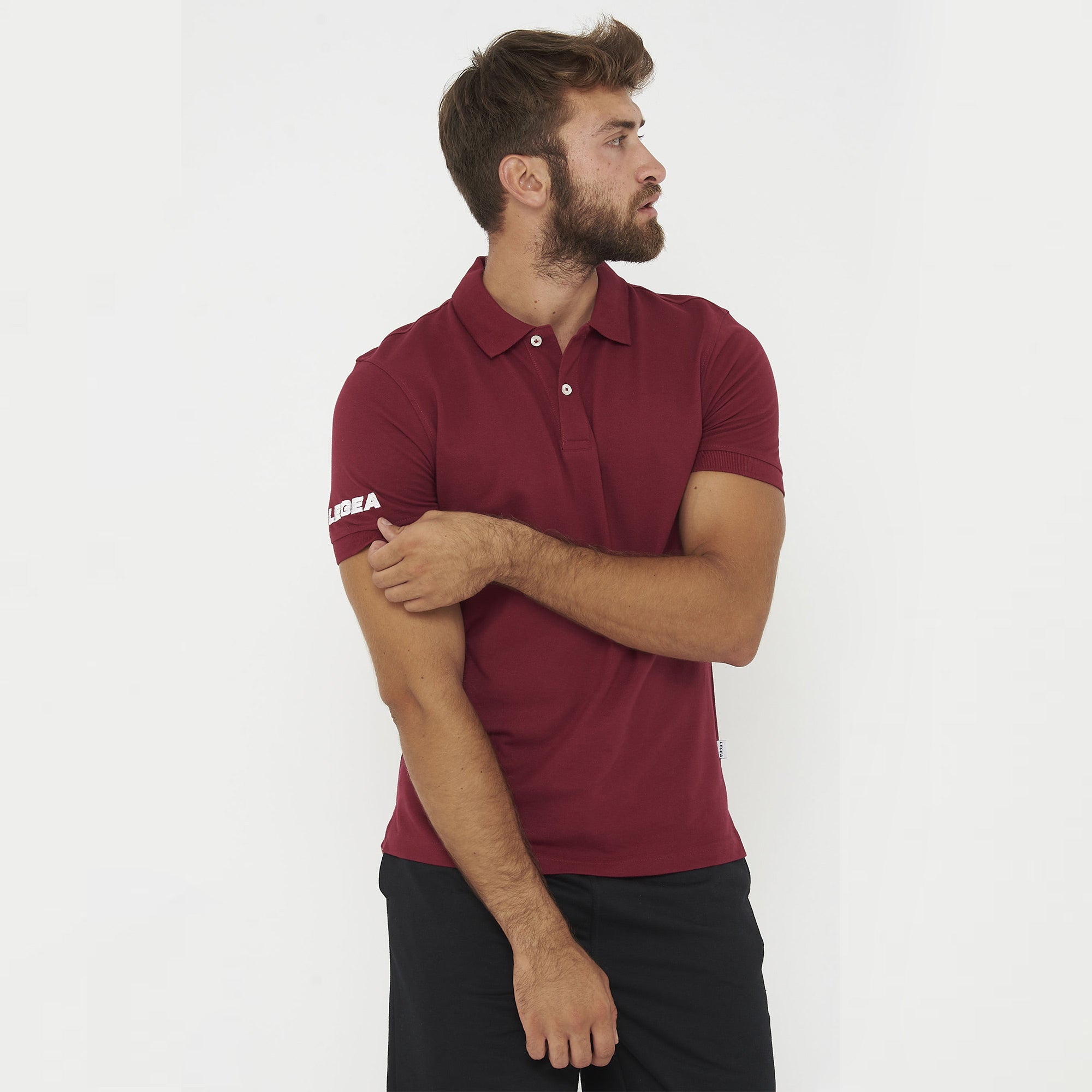 legea-ariete-polo-in-cotone-granata-2xl image 1