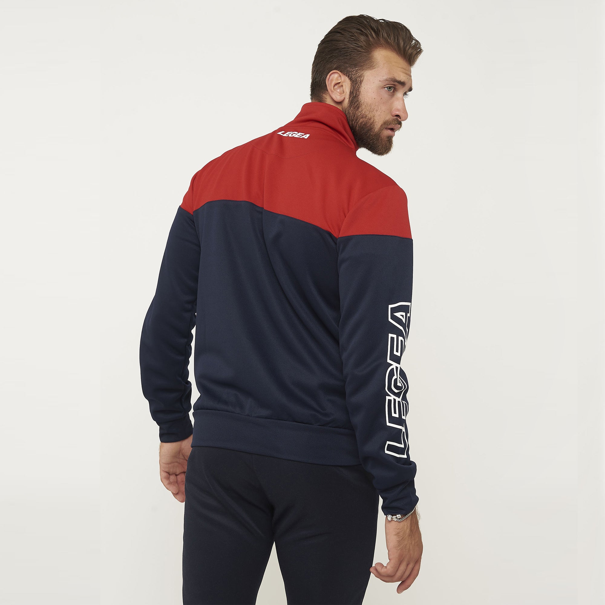 legea-ontario-tuta-sportiva-completa-giacca-pantaloni-rosso-blu-m image 5