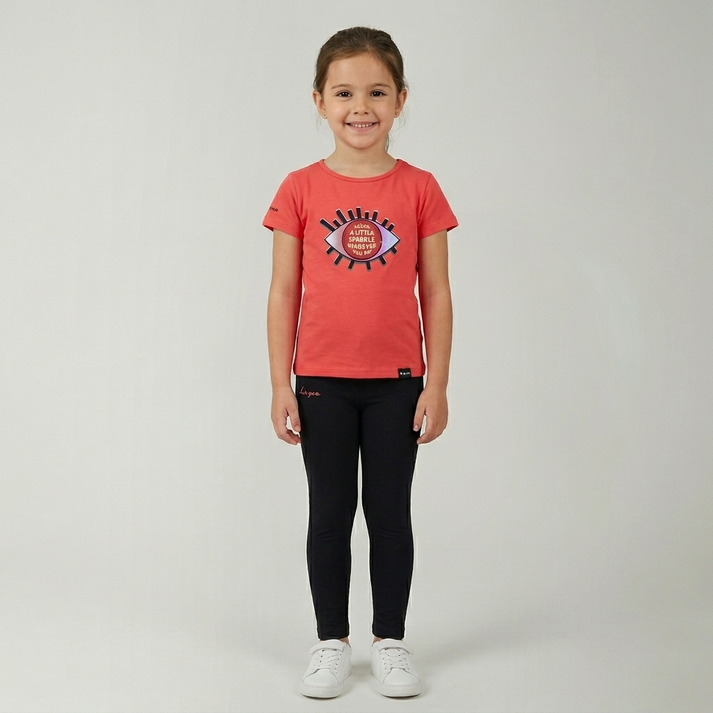 legea-vetra-completino-in-cotone-per-bambine-rosa-scuro-4xs image 1